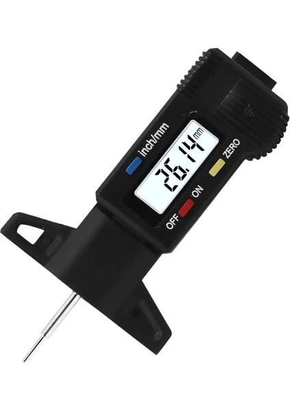 Siyah Dijital Diş Fren Balatası Ayakkabı Araba Lastik Ölçer Derinlik Test Cihazı Hassas Ölçüm Kumpas Aracı (Yurt Dışından) indirimleri