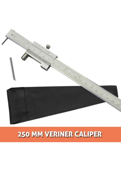0-250MM Javıer 200/250/300/400/500MM Markalama Sürmeli Kumpas Karbür Çizici Paslanmaz Çelik Paralel Markalama Sürmeli Kumpas (Yurt Dışından)