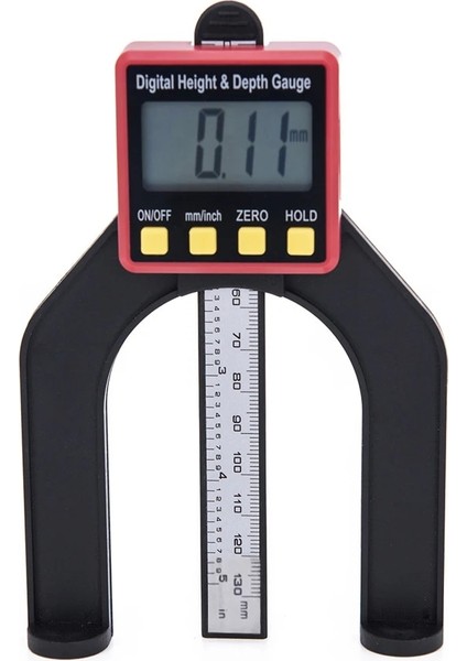 Mavi Dijital Derinlik Ölçer LCD Yükseklik Göstergeleri Kumpaslar Ağaç Işleme Ölçme Aletleri Profesyonel Ölçme Ölçme Araçları (Yurt Dışından) indirimleri