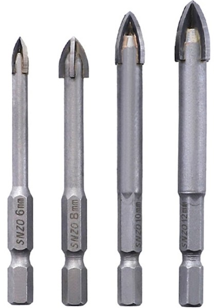 12MM 4/6/8/10/12MM Üçgen Matkap Kiremit Matkap Ucu Verimli Evrensel Sondaj Çok Dropshipping (Yurt Dışından) fırsatları