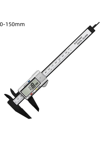 Beyaz 0-150MM 150MM100MM Elektronik Dijital Sürmeli Kumpas Ölçüm Aracı Dijital Ekran Cetvel Elektronik Sürmeli Kumpas Kumpas Mikrometre (Yurt Dışından)