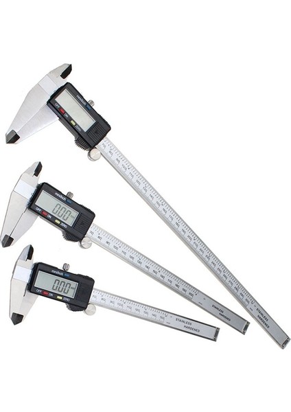 0-150MM Metal Elektronik Dijital Sürmeli Kumpaslar 0-150MM/200MM/300MM 0.01MM Paslanmaz Çelik LCD Cetvel Ölçme Ölçme Araçları (Yurt Dışından) fırsatları
