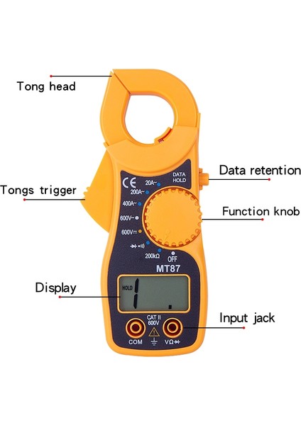 A3399 Çanta Yok Honeytek Mt-87 Mini Dijital Kelepçe Multimetre Metre Test Cihazı Akım Ac/dc Gerilim Direnci Kapasite Frekans Test Cihazı Detectio (Yurt Dışından) fırsatları