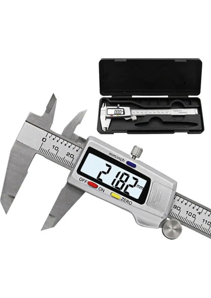 Siyah Yenı Dijital Sürmeli Kaliperler 0-150MM LCD Elektronik Kumpas Karbon Fiber Ölçer Yükseklik Ölçüm Araçları Aletleri Mikrometre (Yurt Dışından) fırsatları