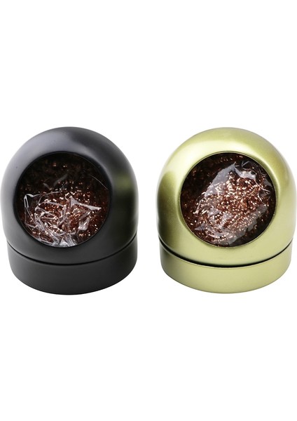 Gümüş Set-1 Kaynak Lehim Demir Klip Temizleyici Siyah/altın Temizleme Çelik Kemer Sünger ve Braket Filtre Teneke Temizleme Aracı (Yurt Dışından)