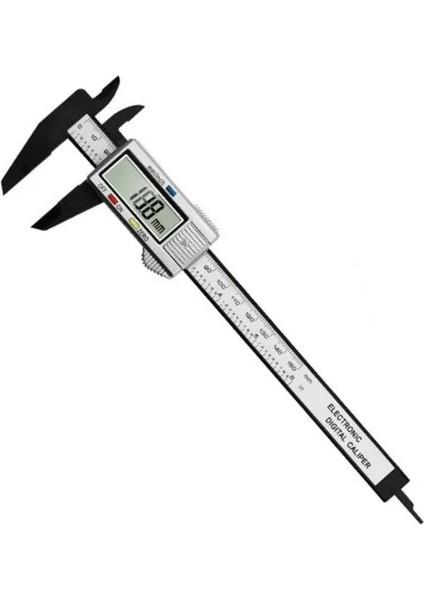 0-150MM Beyaz 0-150MM Yüksek Mukavemetli Plastik Kumpas Elektronik Dijital Sürmeli Kumpas Ölçme Aletleri Çapı (Yurt Dışından)