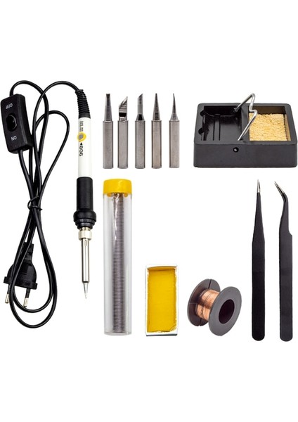 Set 2 Ingiltere Fişi Elektronik Için Regülatörlü Değiştirilebilir Havya 220V 110V Sıcaklığı Ayarlanabilir Elektrikli Havya Kaynağı (Yurt Dışından)