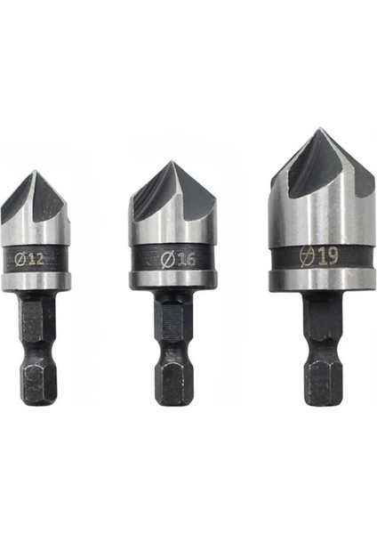 3 Adet 3 Adet Hex Havşa Delme Seti Ahşap Metal Hızlı Değişim Matkap Ucu Araçları 3 Adet Altıgen Şaft Karbon Çelik (Yurt Dışından) fiyatları
