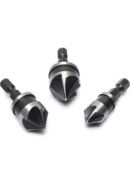 3 Adet 3 Adet Hex Havşa Delme Seti Ahşap Metal Hızlı Değişim Matkap Ucu Araçları 3 Adet Altıgen Şaft Karbon Çelik (Yurt Dışından) fırsatları