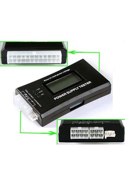Yeşil Dijital LCD Ekran Pc Bilgisayar 20/24 Pin Güç Kaynağı Test Cihazı Kontrol Hızlı Banka Kaynağı Güç Ölçme Teşhis Test Cihazı Araçları (Yurt Dışından) fırsatları