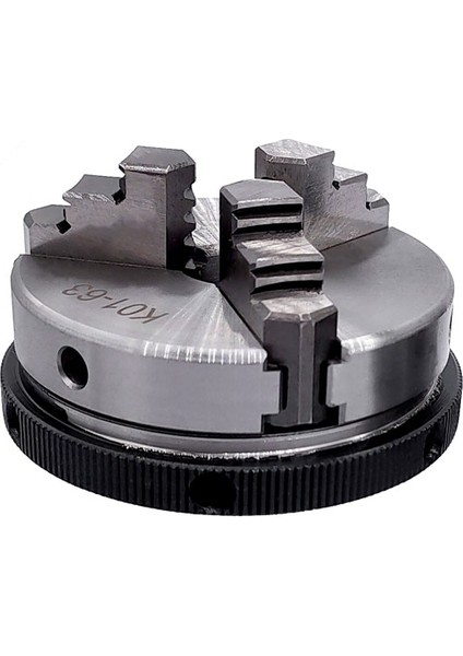 K01-63 Torna Mini Chuck 3 Çeneli Ağaç Işleme El Aynası Montaj Dişi Vida Çubuk Kendinden Merkezleme Torna Aynası Aracı 63MM (Yurt Dışından)
