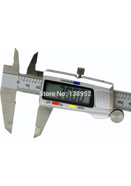 Paslanmaz Çelik Dijital Kumpas Mikrometre 6" 150 mm Messschieber Paquimetro Ölçüm Cihazı Vernier Kumpas Kutulu (Yurt Dışından)