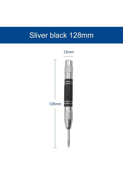 Şerit Siyah 128MM Otomatik Kerner/punch, Metal Çekirdek Malzemesi Hss'dir, Cam/ahşap/plastik/taş/çelik Için, Metal Için Otomatik Iğne (Yurt Dışından)