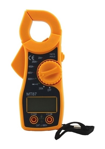 MT87 Sarı Taşınabilir MT87 LCD Dijital Pens Metre Multimetre Ölçümü ile Ac/dc Gerilim Test Cihazı Akım Direnci Çoklu Test (Yurt Dışından)