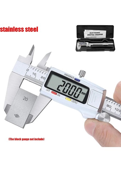 Dijital Plastik 6 "/150MM Plastik/paslanmaz Çelik Kumpas Dijital Kumpas Dayanıklı Elektronik Sürmeli Kumpas Ölçer Ölçme Aracı Mikrometre (Yurt Dışından)