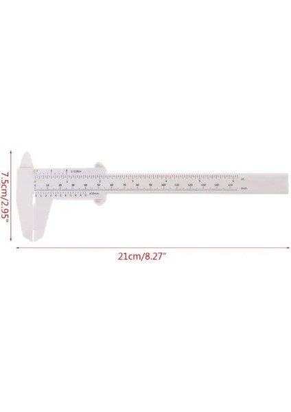 1 Adet 1/2 Adet Plastik Sürmeli Kumpas 0-80/150MM Çift Kural Ölçeği Ölçüm Öğrenci Ahşap Marangozluk Ölçer Araçları Cetvel Kalibratör (Yurt Dışından)