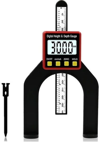 Kumpas Dijital Derinlik Ölçer LCD Yükseklik Ölçerler Yönlendirici Masalar Için Manyetik Ayaklı Kaliperler Ağaç Işleme Ölçme Aletleri (Yurt Dışından)