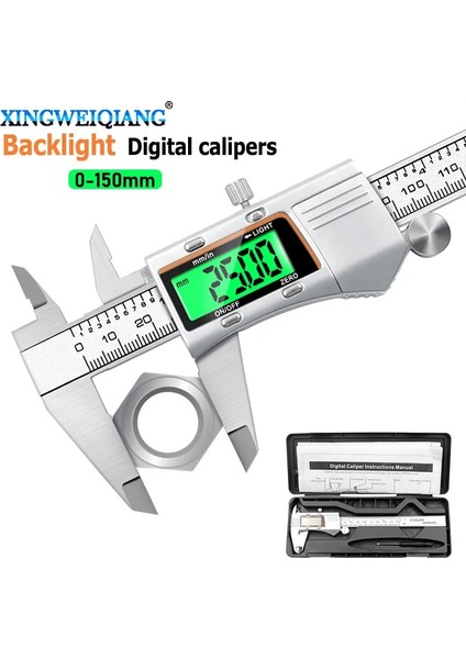 Kaliper Kutusu Paslanmaz Çelik Gövde Dijital Kumpas 0-150MM Ölçme Aracı (Yurt Dışından) fiyatları