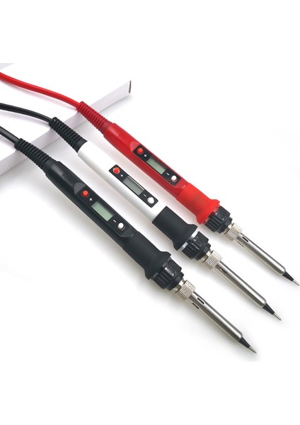 80W 3 Düğmeli Set 80W 110V 80W Dijital Elektrikli Havya Seti Sıcaklık Ayarlı 220V 110V Kaynak Aleti Seramik Isıtıcı Lehimleme Ipuçları Tamir (Yurt Dışından) indirimleri