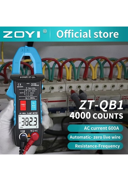 Zt-Qb3 16IN1 Zoyı Dijital Pens Metre ile Zt-5bq True Rms 6000 Dc/ac 100A 1ma Ampermetre Multimetre Araba Akım Voltmetre Kapasite Sıcaklığı Hz Test Cihazı (Yurt Dışından) modelleri