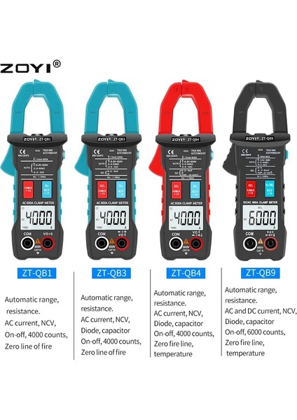 Zt-Qb3 16IN1 Zoyı Dijital Pens Metre ile Zt-5bq True Rms 6000 Dc/ac 100A 1ma Ampermetre Multimetre Araba Akım Voltmetre Kapasite Sıcaklığı Hz Test Cihazı (Yurt Dışından) indirimleri