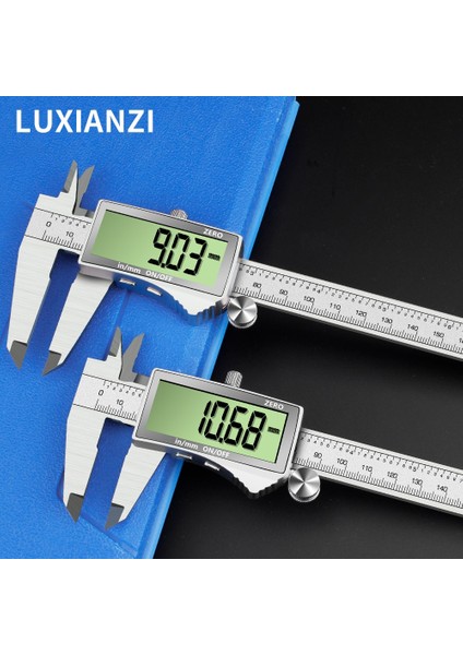 Plastik Kutu Luxıanzı 150 mm Sürmeli Kumpas Yüksek Hassasiyetli Plastik LCD Dijital Kumpas Ölçü Iç Dış Çap Derinlik Ölçme Araçları (Yurt Dışından) fiyatları