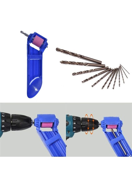 Banshou-1 Rulo 2.0-12.5mm Taşınabilir Matkap Ucu Bileyici 1 Takım Korindon Taşlama Bit Aracı Büküm Matkap Ucu Bileme Makinesi (Yurt Dışından)