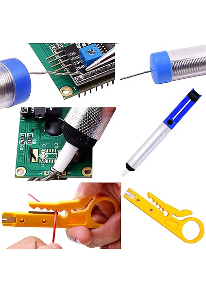 80W 11 Parçalı Set Ab Sıcaklık Elektrikli Havya Kiti 110V 220V 80W Havya Kiti XL830L Multimetre Kaynak Aracı Kiti (Yurt Dışından) indirimleri