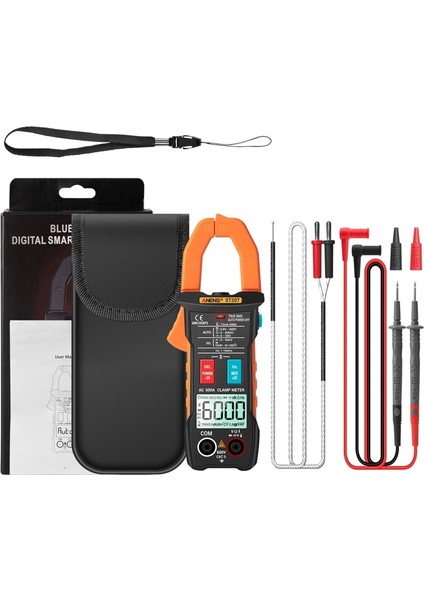 Siyah Dijital Bluetooth Uyumlu Pens Metre 6000 Sayım Dc/ac True Rms Multimetre Hz Kapasite Gerilim Test Cihazı (Yurt Dışından) fiyatları