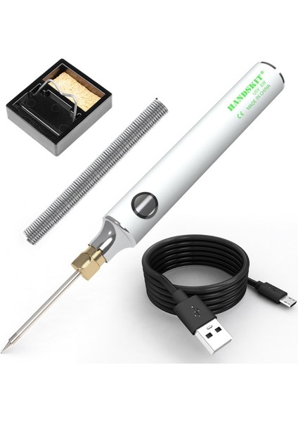 Stil 1 5V 8W Lehimleme Kiti Mini Elektrikli Havya Araçları Ekipmanları Lehim Standı ve Teneke ile USB ile Çalışan Ayarlanabilir Sıcaklık (Yurt Dışından) modelleri