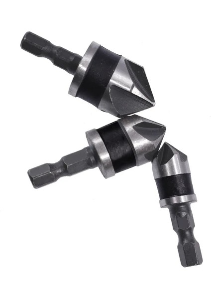 12MM 16MM 19MM 12/16/19MM Havşa Sıkıcı Matkap Ucu Seti Ahşap Metal Hex Shank Ağaç Işleme Pah Matkap Ucu Kesici Metal Delme Uçları (Yurt Dışından)
