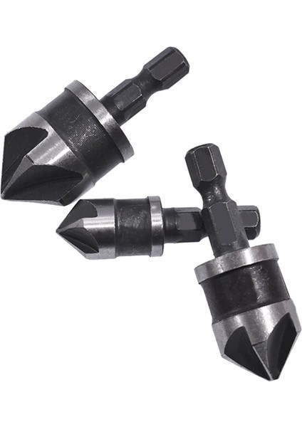12MM 16MM 19MM 12/16/19MM Havşa Sıkıcı Matkap Ucu Seti Ahşap Metal Hex Shank Ağaç Işleme Pah Matkap Ucu Kesici Metal Delme Uçları (Yurt Dışından)