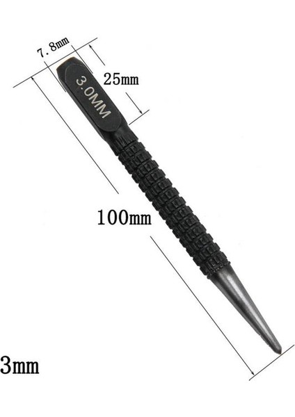 3mm 1 Pc 1.5mm/2mm/3mm Alaşımlı Çelik Otomatik Merkezi Punch Seti Ayarlanabilir Yaylı El Aletleri Işaretleyici Ahşap Cam Basın Dent Metal Matkap (Yurt Dışından)