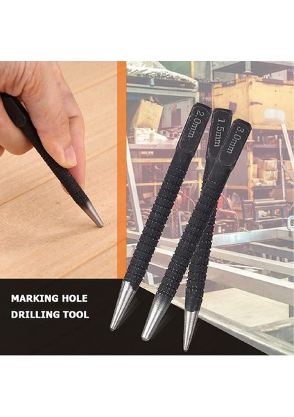 3mm 1 Pc 1.5mm/2mm/3mm Alaşımlı Çelik Otomatik Merkezi Punch Seti Ayarlanabilir Yaylı El Aletleri Işaretleyici Ahşap Cam Basın Dent Metal Matkap (Yurt Dışından) fırsatları