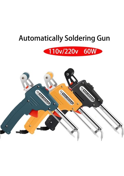 1 Adet Kalay Tel Ab 220V Otomatik Lehim Tabancası 110V/220V 60W Abd/ab Tak El Tipi Dahili Isıtma Otomatik Olarak Kalay Tabancası Kaynak Tamir Araçları Göndermek (Yurt Dışından)