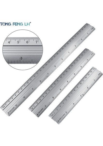 0-20 cm Profesyonel Alüminyum Alaşımlı Düz Cetvel Koruyucu Ölçek Ölçme Mühendisleri Çizim Aracı 15/20/30 cm (Yurt Dışından) fiyatları