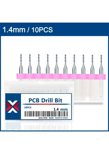 10 Adet 1.4mm Xcan 10 Adet 1.1mm-2.0mm Ithalat Karbür Pcb Matkap Uçları Baskı Devre Mini Cnc Delme Ucu Seti (Yurt Dışından)