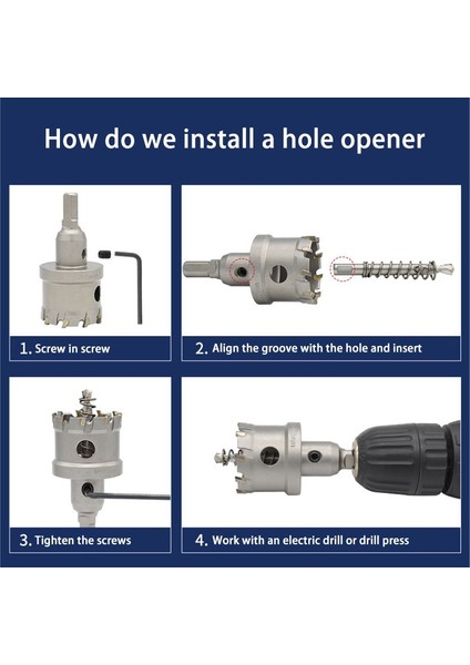 38MM Q,grt 1 Adet Tct Karbür Matkap Ucu Delik Testere Metal Işleme Kesici Paslanmaz Çelik Alaşımlı Metal Delme Matkap Ucu Ücretsiz Alışveriş (Yurt Dışından) indirimleri