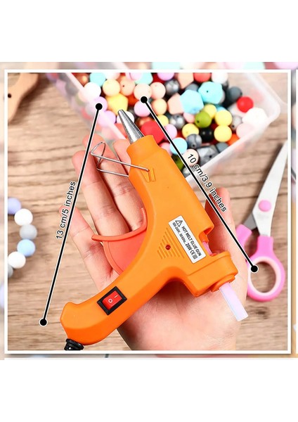 Pembe 20W, Ab Monvıct Mini Sıcak Tutkal Tabancası, Çocuklar Için Küçük Sıcak Tutkal Tabancası Dıy Küçük El Sanatları Projeleri ve Ev Hızlı Onarımlar 7mm Tutkal Çubukları Kullanın (Yurt Dışından)