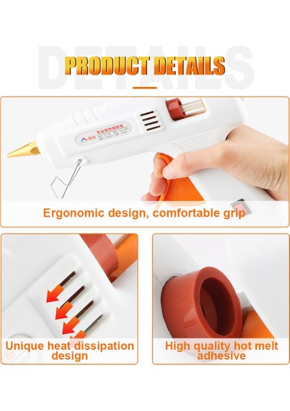 Sadece Tutkal Tabancası 120W, Ab 80W-120W Sıcak Tutkal Tabancası ile 11*200MM Tutkal Çubuğu Dıy Mini Guns Yapıştırıcı Çubuk Sıcak Tutkal Tabancası Araçları Ev Için Isı Aracı (Yurt Dışından) indirimleri