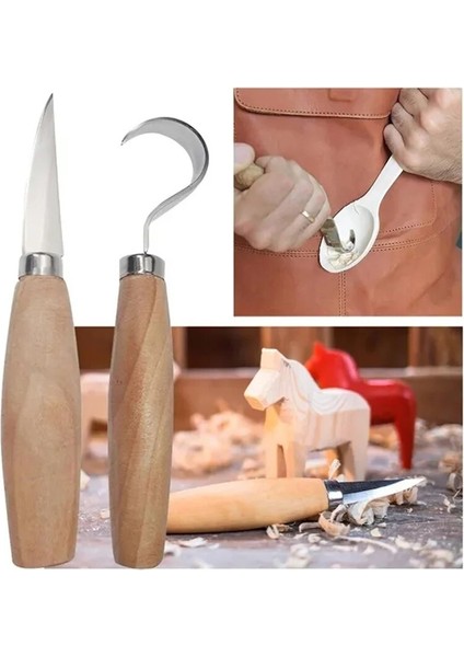 2 Adet 1 Veya 2 Adet Kiti Paslanmaz Çelik Ahşap Oyma Kesici Dıy Doğrama Şekillendirici Aracı Kaşık Oyma Ağaç Kesme Aletleri Seti El Aletleri (Yurt Dışından) modelleri