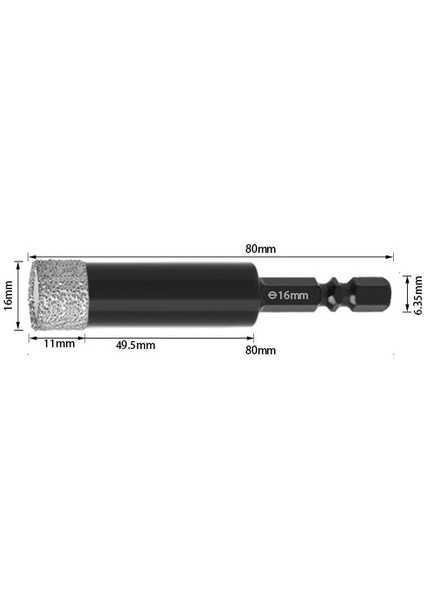 16MM 5-14MM Cam Matkap Uçları Delik Testere Kesici Vakum Lehimli Elmas Kaplamalı Çekirdek Delik Testere Matkap Ucu Seramik Kuru Bit Çekirdek Matkap Uçları Seti (Yurt Dışından)