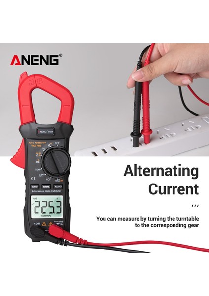 Kırmızı Aneng ST209 LCD Arka Işık Dijital Multimetre Pens Metre Ac/dc Ampermetre Voltmetre (Yurt Dışından) modelleri