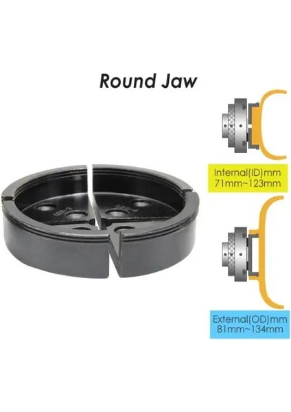 1 x Yuvarlak Çene Ahşap Torna Chuck Adım Yuvarlak Pin Çene Seti Kendinden Merkezleme Parçaları Ağaç Torna Aksesuarları Tasp MWLC100C 1 Adet (Yurt Dışından)