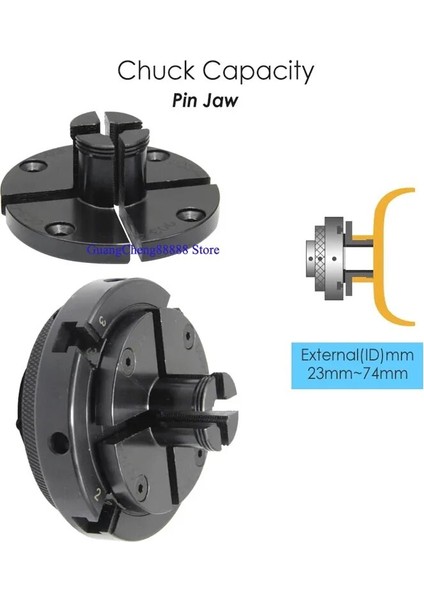 1 x Yuvarlak Çene Ahşap Torna Chuck Adım Yuvarlak Pin Çene Seti Kendinden Merkezleme Parçaları Ağaç Torna Aksesuarları Tasp MWLC100C 1 Adet (Yurt Dışından) fırsatları