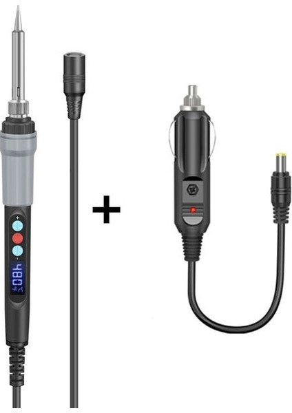 Araba Kafası ile 12-24V Dc 12V Taşınabilir Düşük Voltajlı Elektrik Havya Araba Saç Tokası 12V-24V Piller Arabalar Için Kaynak Tamir Tamir Araçları (Yurt Dışından)