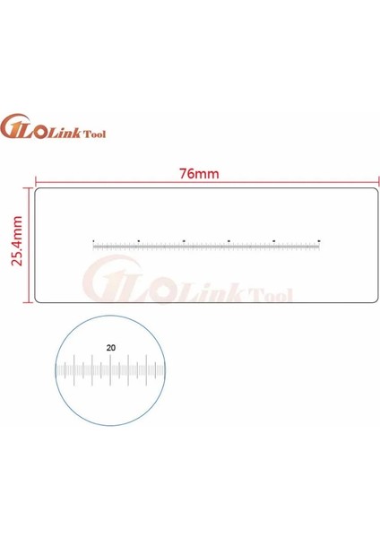 Tip 7 Ölçüm Geçişi Rozet Ölçer Leke Kartı Nokta Ölçer Tel Ölçer Şeffaf Film Cetveli Leke Çatlağı Kontrast Cetveli Kumpas (Yurt Dışından) fırsatları