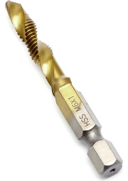 M6 1pc M3-M10 Hex Shank Titanyum Kaplama Hss El Vida Konu Metrik Dokunun Matkap Uçları (Yurt Dışından)