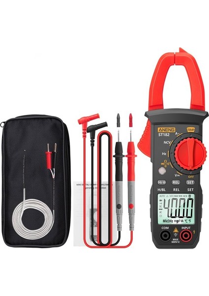 ST182 ST181/182 Dijital Pens Metre Dc/ac Akım 4000 Sayım Multimetre Ampermetre Gerilim Test Cihazı Araba Amp Hz Kapasite Ncv Ohm Testi (Yurt Dışından)