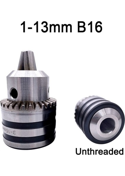 1-13MM B16 1 Adet 1-13MM 3-16MM B16 B18 1/2 Konu Matkap Chuck Dönüşüm Matkap Chuck Anahtarı Elektrikli Matkap Anahtarsız 3 Çeneli Chuck (Yurt Dışından)